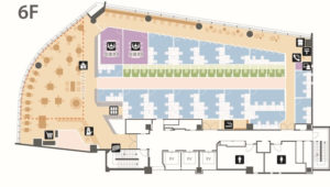 ビジネスエアポート青山　フロアマップ　6階