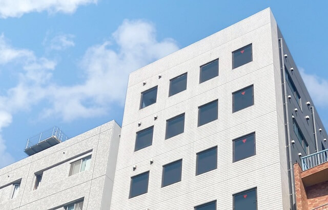 GMOオフィスサポート恵比寿店の建物外観（登記住所：東京都渋谷区恵比寿西2丁目4番8号　ウィンド恵比寿ビル8F）