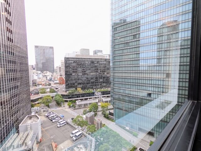 エキスパートオフィス大阪梅田　ラウンジからの眺望