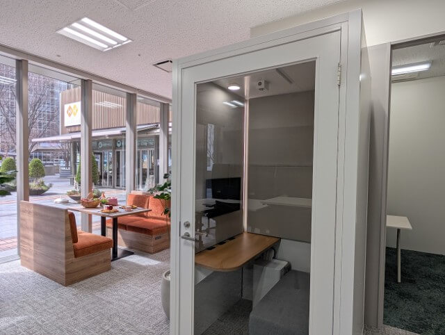 エキスパートオフィス霞が関 33名 セットアップ区画 個室ブース