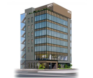 H¹O博多駅前 外観完成予想CG