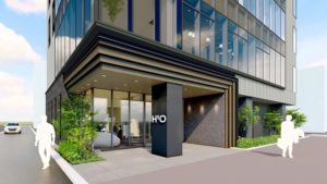 H¹O博多駅前　外観（エントランス）