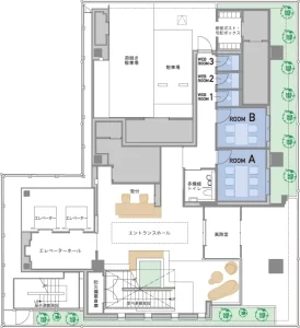 H¹O博多駅前　フロアマップ（1F）