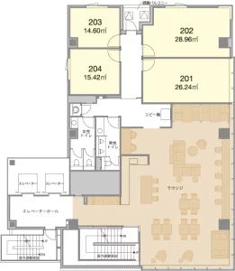 H¹O博多駅前　フロアマップ（2F）