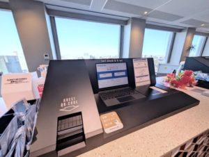 ワークスタイリング霞が関ビルディング　チェックイン機