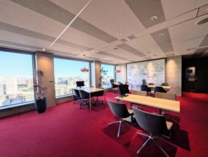 ワークスタイリング霞が関ビルディング　オープンスペース・打ち合わせ向き
