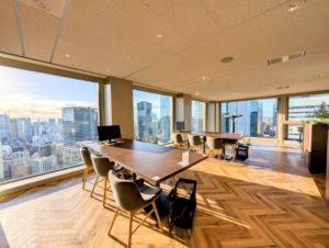 ワークスタイリング霞が関ビルディング オープンスペース・打ち合わせ向き