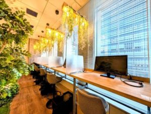 ワークスタイリング日本橋三井タワー　オープンスペース（PARK）ソロワーク向き