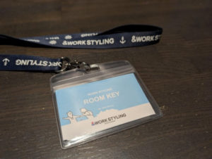 ワークスタイリング大手町　予約制1人用個室（パーソナルフィールド）ルームキー　鍵付き個室でセキュリティ高い