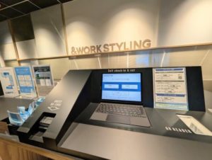 ワークスタイリング品川　チェックイン機