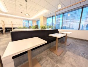 ワークスタイリング品川　オープンスペース　ソロワーク向きコワーキングスペース的に使える