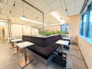 ワークスタイリング品川　オープンスペース　ソロワーク向きコワーキングスペース的に使える