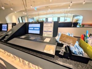 ワークスタイリング新宿三井ビルディング　チェックイン機