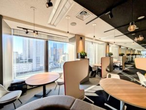 ワークスタイリング新宿三井ビルディング　オープンスペース　セミプライベート