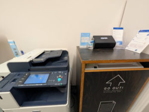 ワークスタイリング汐留シティセンター　複合機・溶解処理ボックス