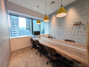 ワークスタイリング汐留シティセンター オープンスペース 打ち合わせ席