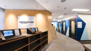 ワークスタイリング田町芝浦口　受付・1人用個室（パーソナルフィールド）