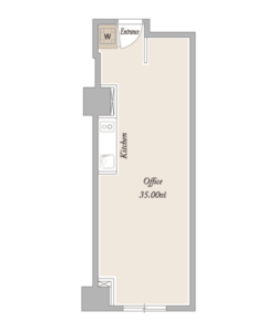 isai akasaka 35㎡/7号室（5デスク）フロアプラン
