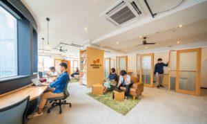 マツヤマンスペースのレンタルオフィス・オープンエリア・ミーティングルーム